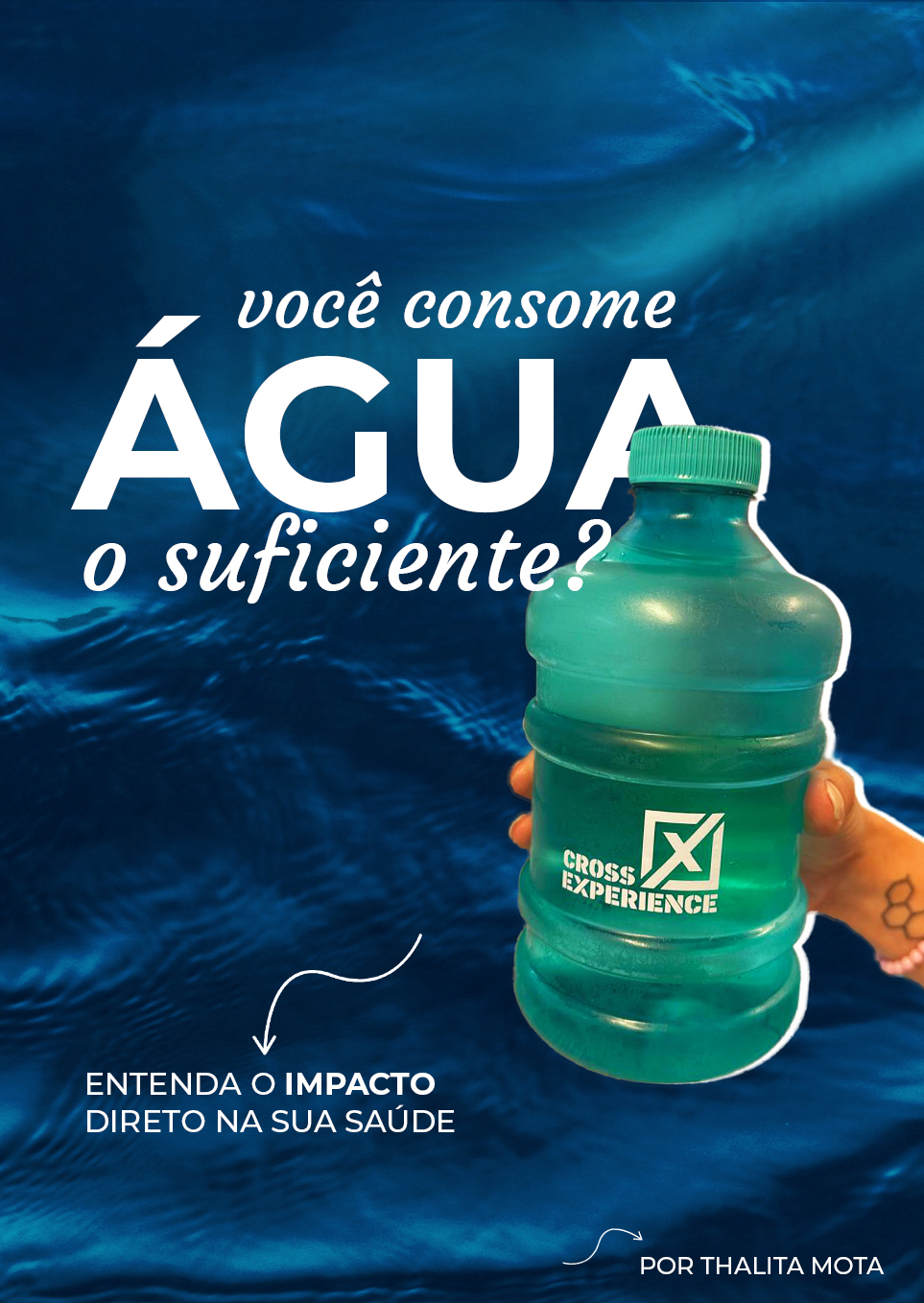 Você consome água o suficiente? Entenda o impacto direto na sua saúde